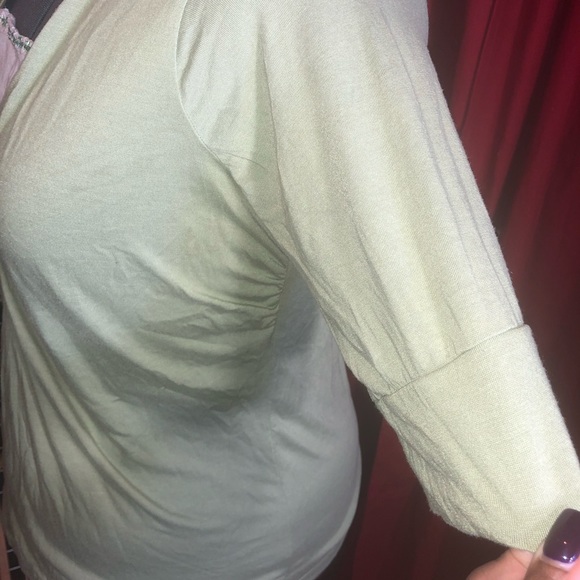 Muted green top - Picture 3 of 5